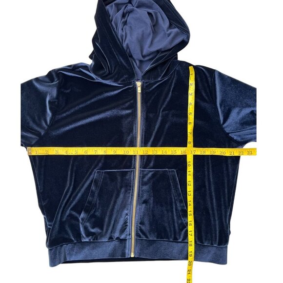 Fabletics Donna Velour Zip-Up Hoodie – Navy Blue – Size Large NWT - Picture 9 of 9